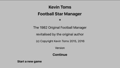   Kevin Toms Football * Manager (  )  