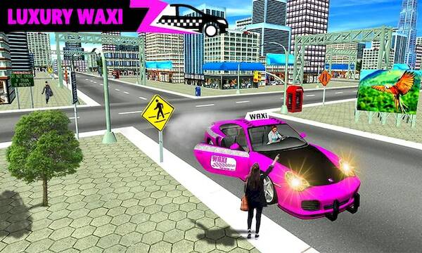  Pink Taxi Driving Game 3D ( )  