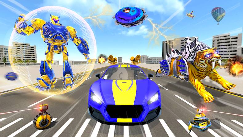  Wild Tiger Robot: Car Games ( )  