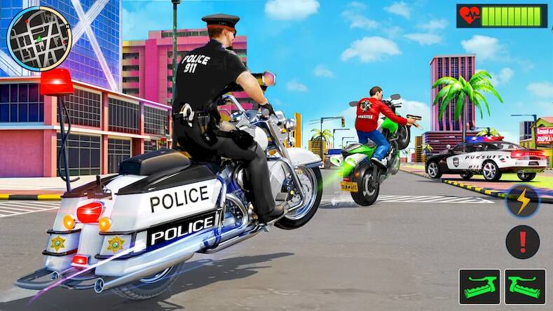  Police Moto Bike Chase Crime ( )  