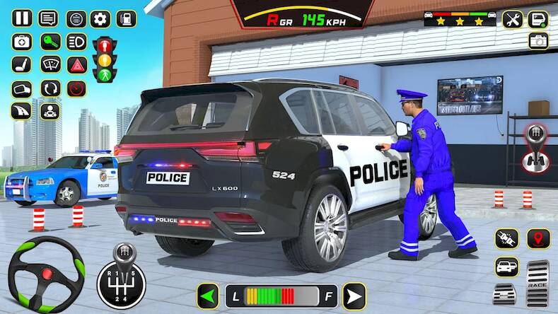  Police Car Driving School Game ( )  